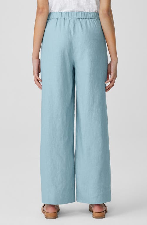 Eileen Fisher Wide Leg Organic Linen Ankle Pants