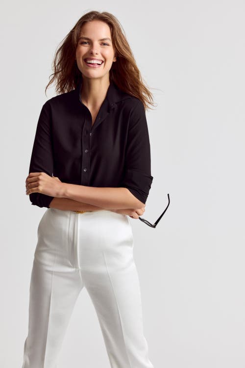 The Shirt By Rochelle Behrens The Signature Shirt In Black