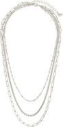 Sterling Forever Parisa Layered Chain Necklace