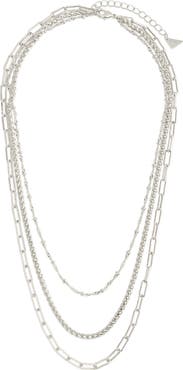 Sterling Forever Parisa Layered Chain Necklace