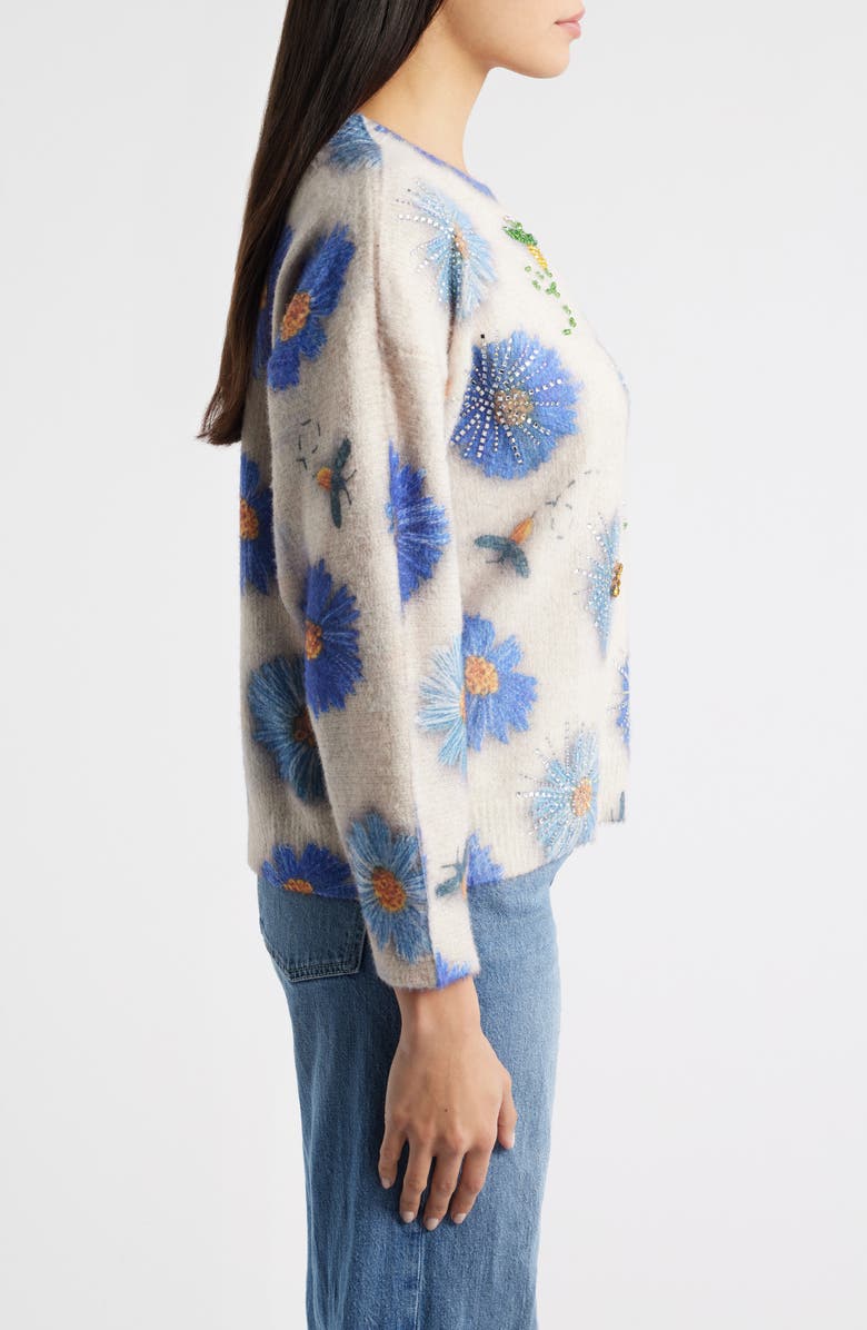 NIKKI LUND Lova Embellished Sweater, Alternate, color, Ivory