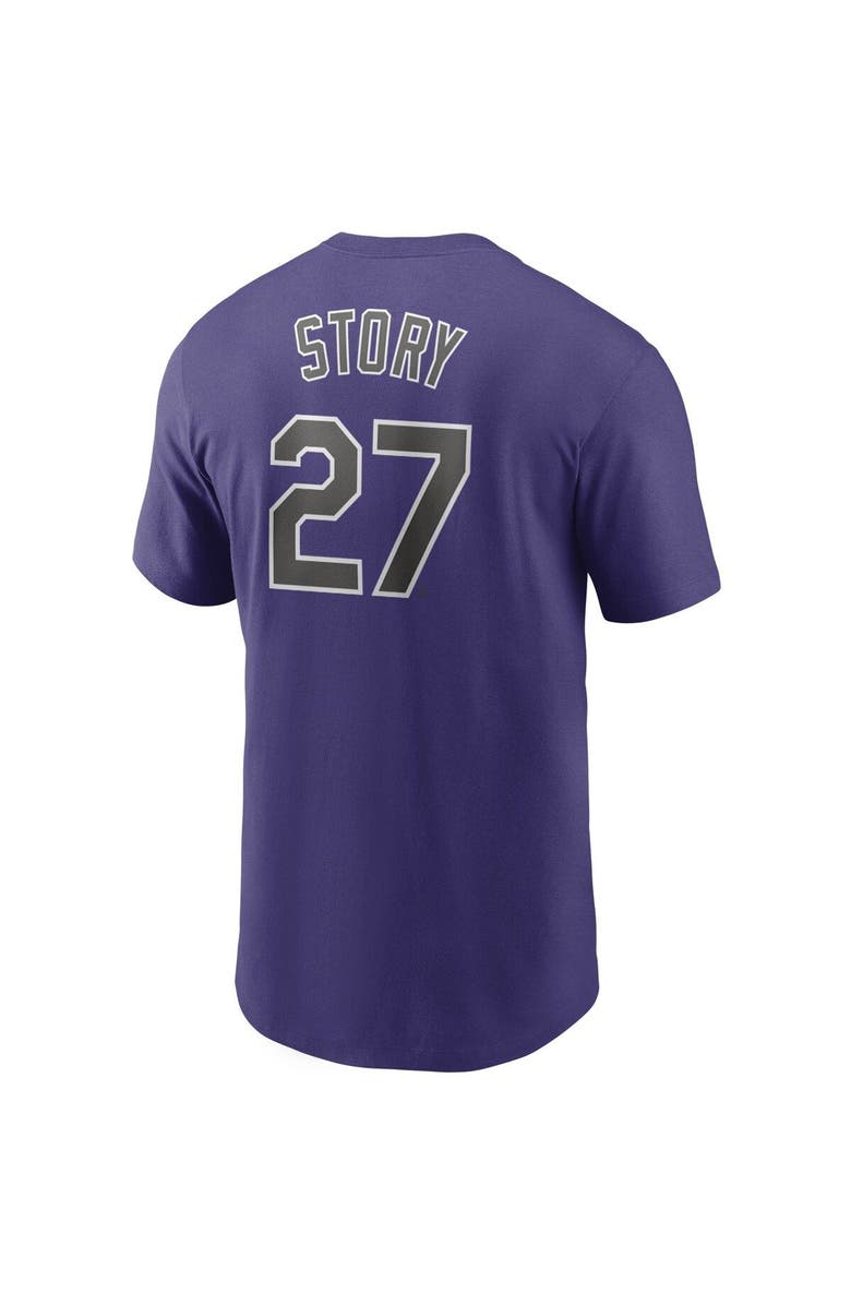 Nike Men's Nike  Purple Colorado Rockies Name & Number T-Shirt, Alternate, color, 