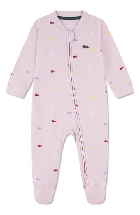 Croco Print Organic Cotton Footie (Baby)
