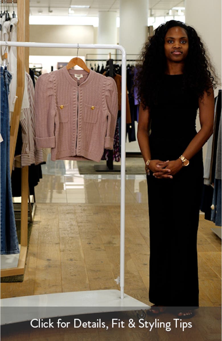 Delilah Puff Sleeve Crop Cardigan, sales video thumbnail