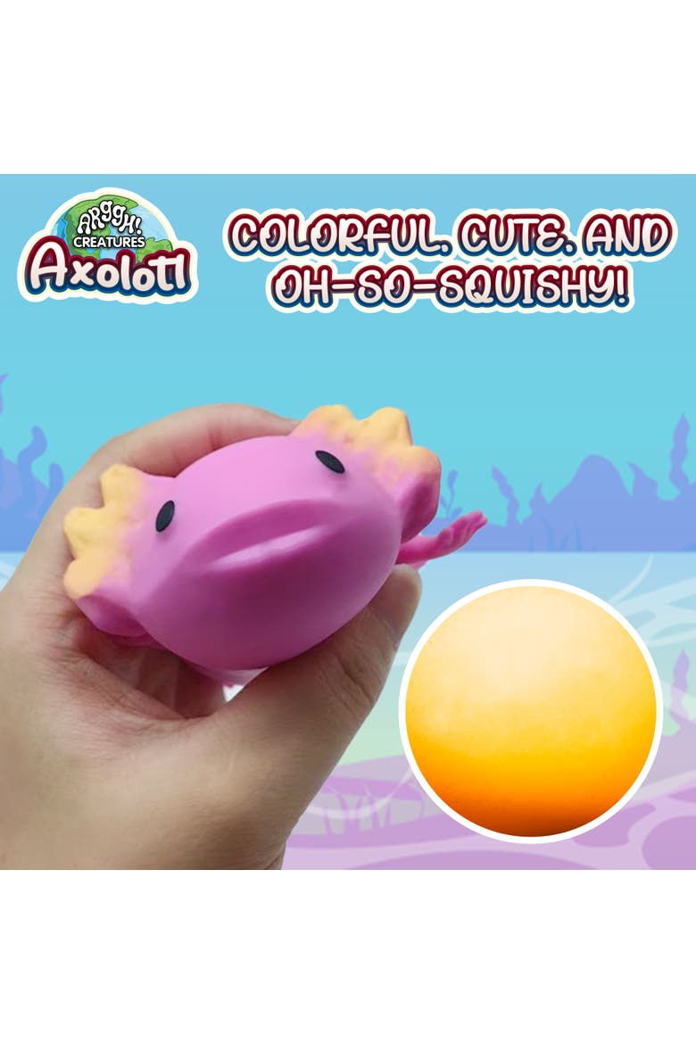 Arggh! Creatures Axolotl Pink, Alternate, color, Pink
