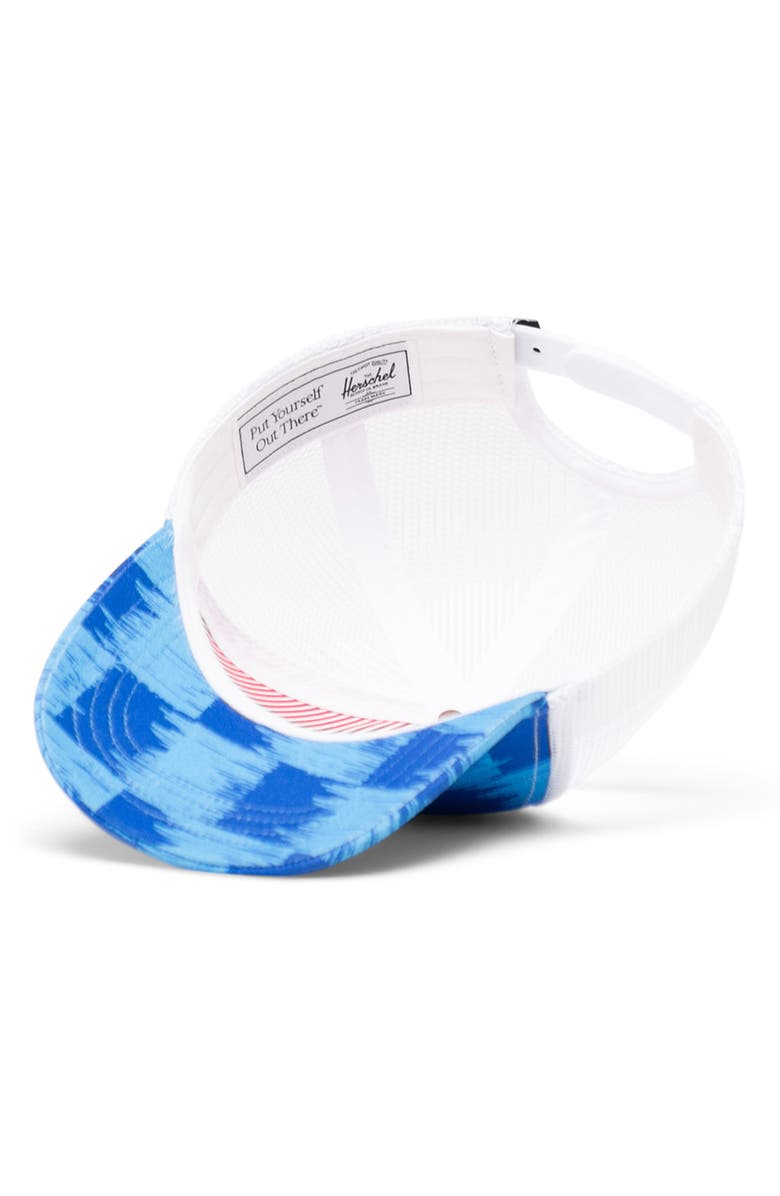Herschel Supply Co. Whaler Trucker Hat, Alternate, color, Check Yourself Dazzling Blue