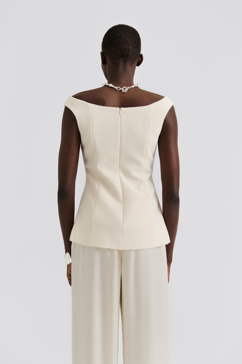 Diora Half Off Shoulder Top, Alternate, color, Vanilla
