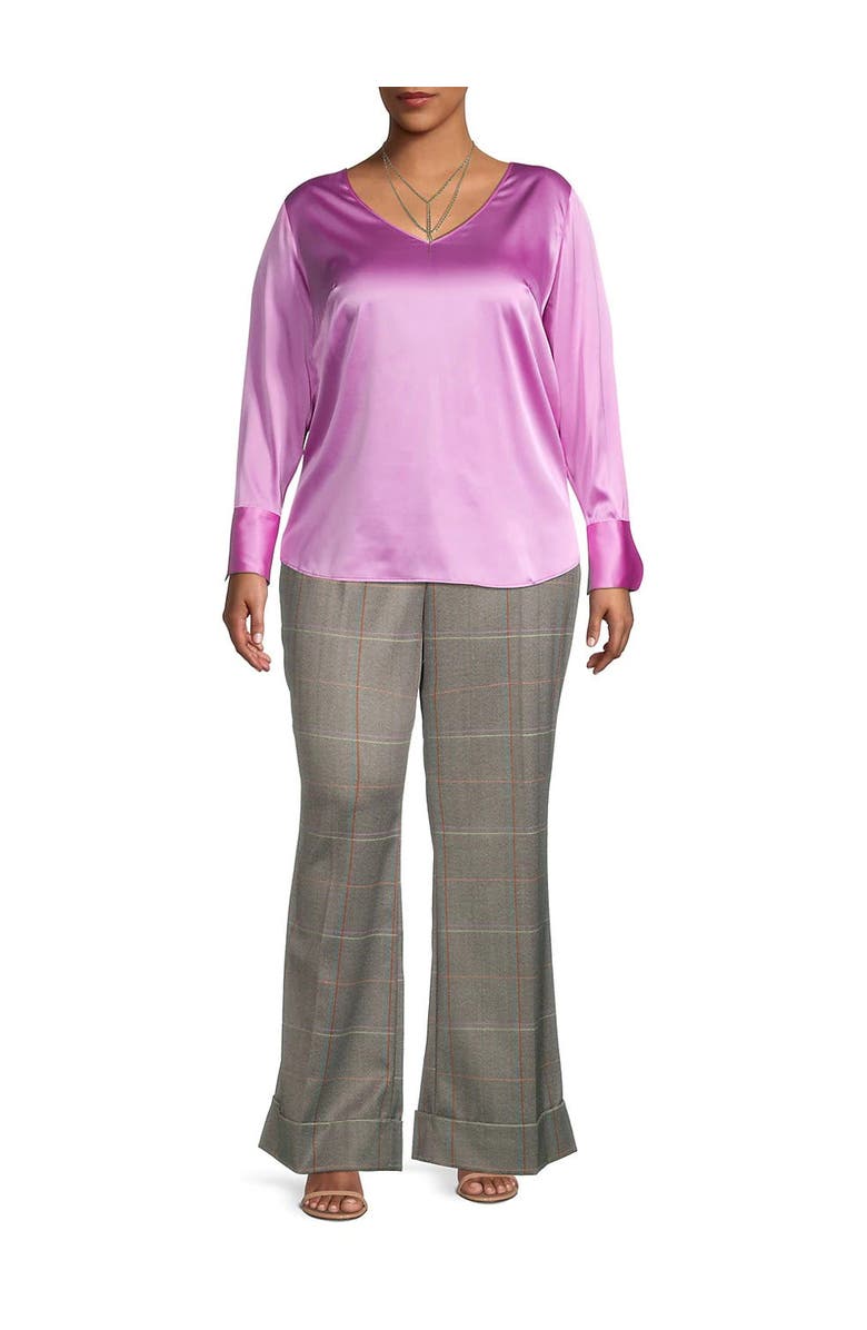 Gabriella Rossetti Bianca Herringbone Plaid Pant, Alternate, color,