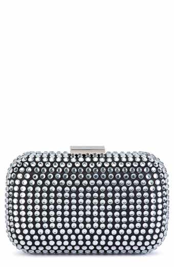 Olga Berg Caydence Hot Fix Crystal Clutch