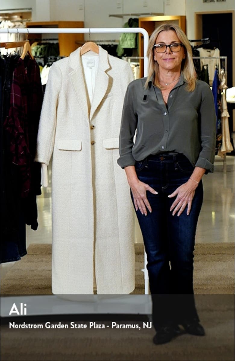 The City Longline Wool & Cotton Tweed Coat, sales video thumbnail