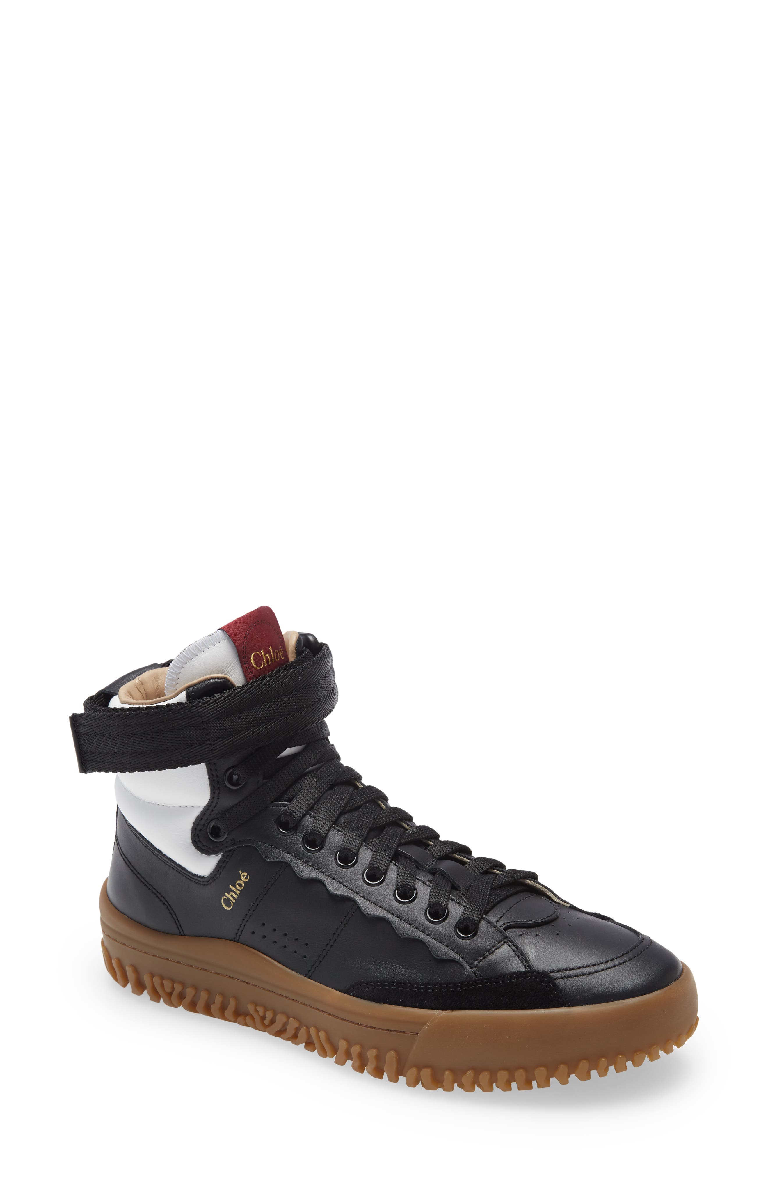 Chloé Franckie High Top Sneaker, Main, color, 