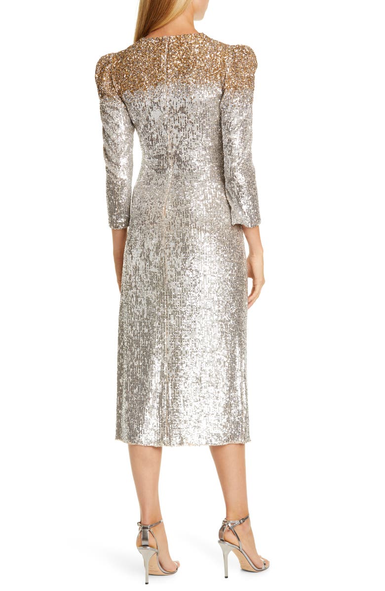 Sachin & Babi Ombré Sequin Cocktail Dress, Alternate, color,