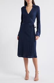 BOSS Ellarie Rib Long Sleeve Dress