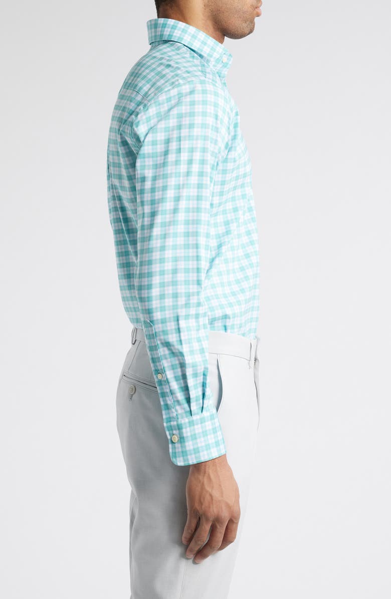Peter Millar Morris Crown Lite Check Performance Button-Up Shirt, Alternate, color, 