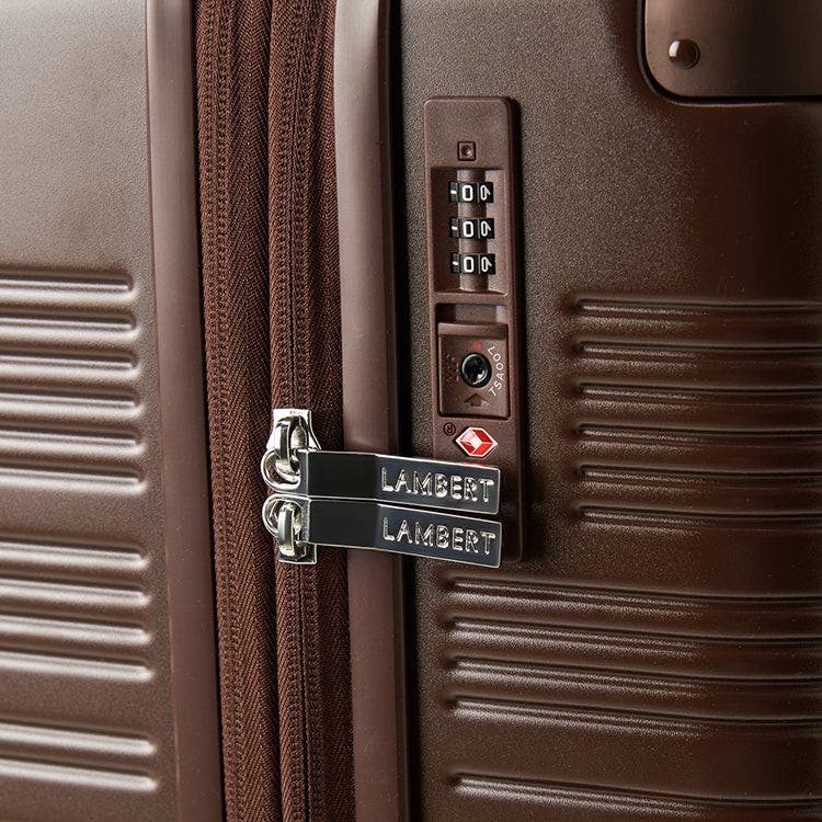 Lambert Milan - Medium Checked Luggage, Alternate, color, Chocolate