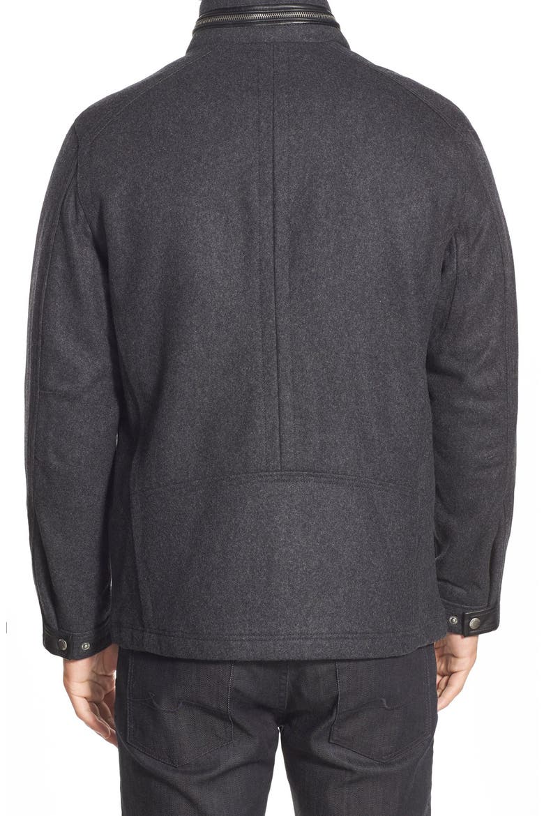 Cole Haan Melton Coat, Alternate, color, CHARCOAL