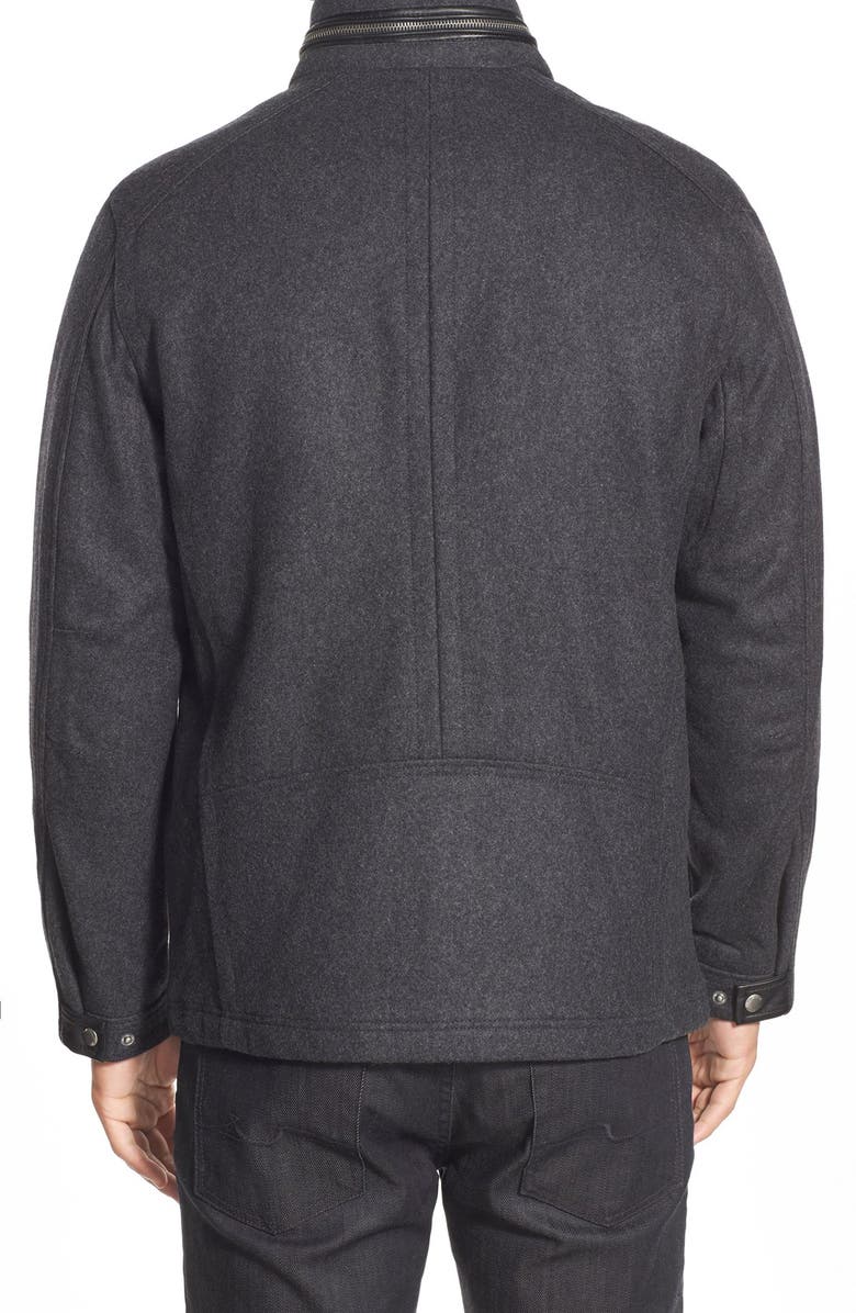 Cole Haan Signature Cole Haan Melton Coat, Alternate, color, Charcoal
