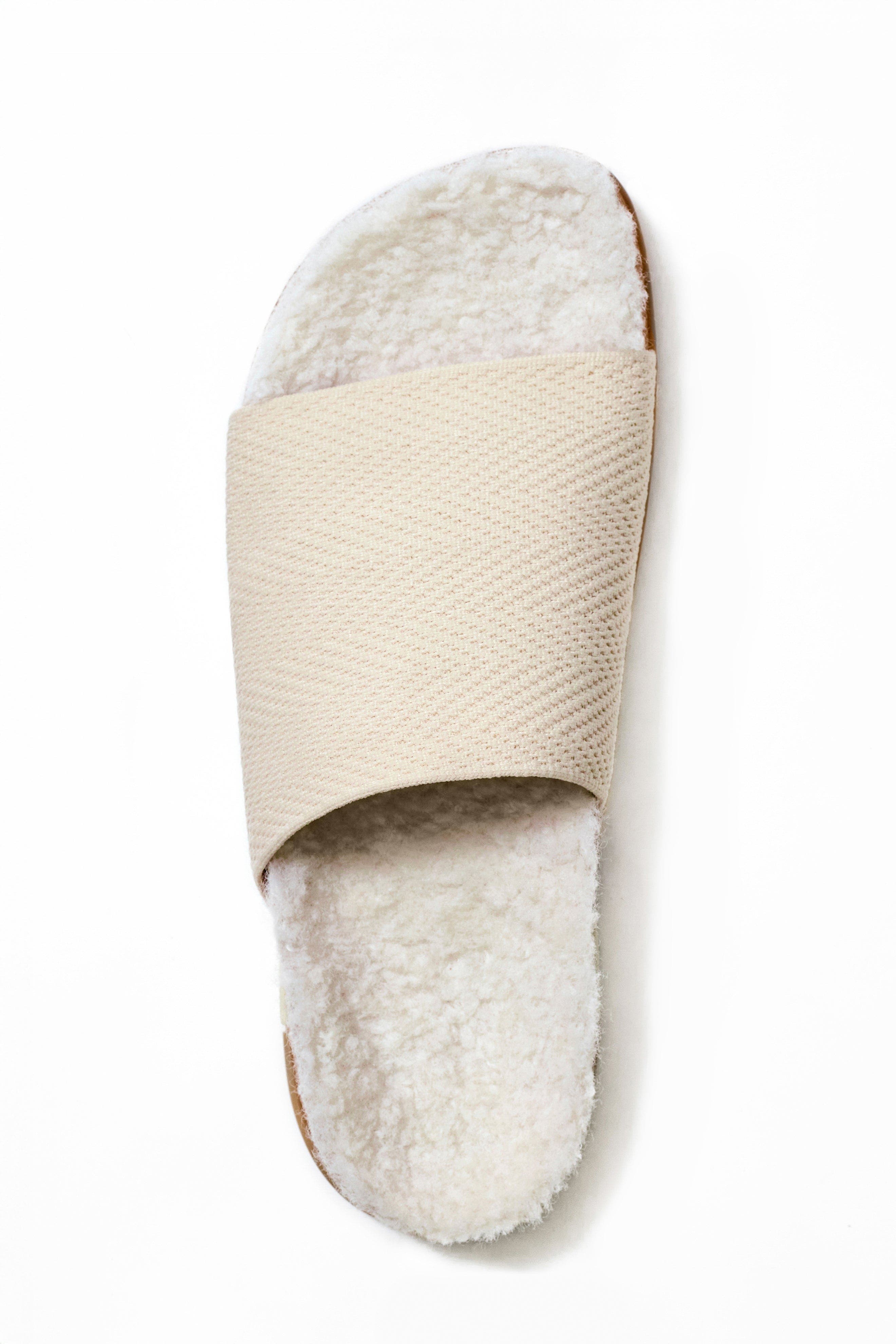 MESSAGE Cozy Shaw Slide, Alternate, color, Creme Brulee