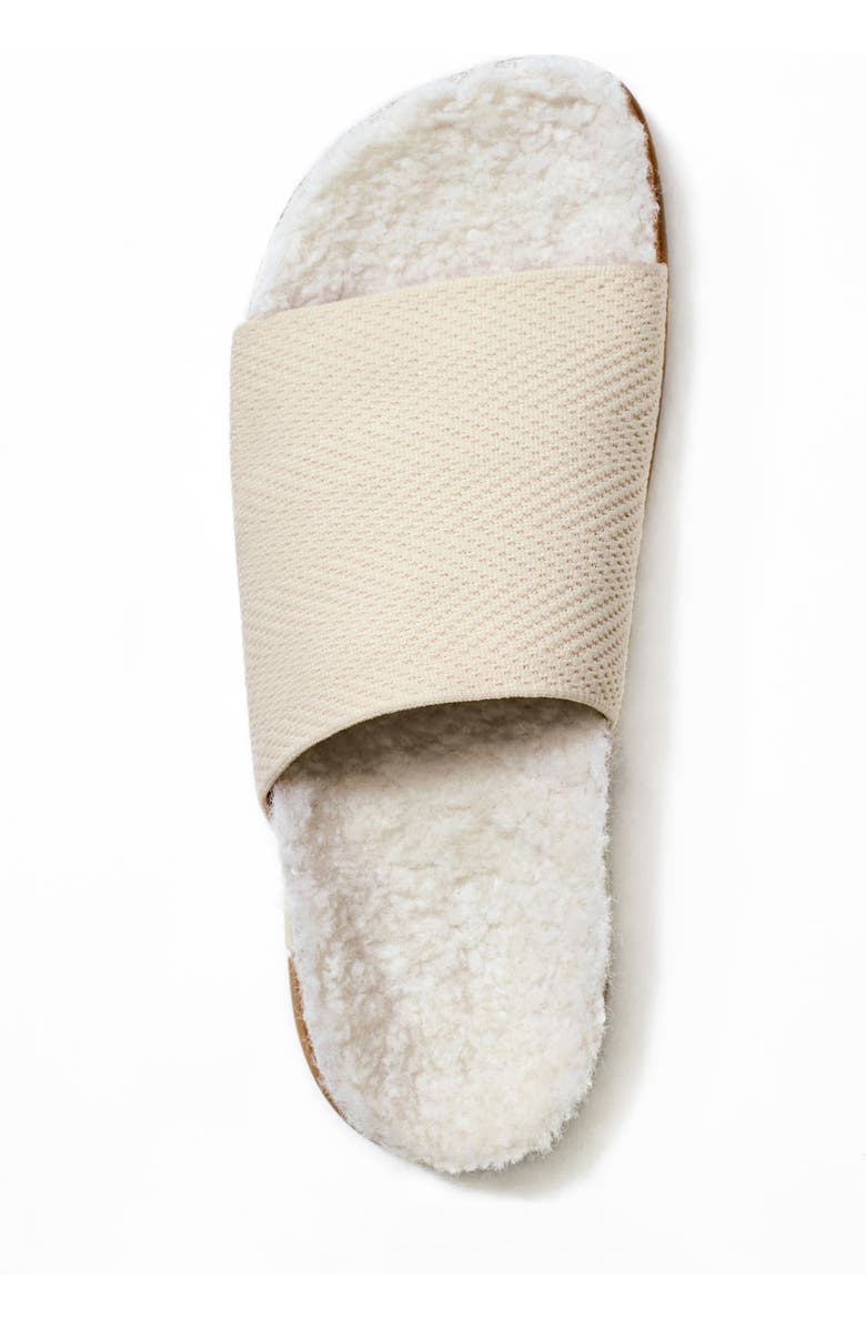 MESSAGE Cozy Shaw Slide, Alternate, color, Creme Brulee