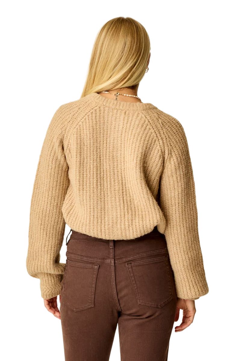 Carve Designs Daphne Wool Cardigan, Alternate, color, Camel