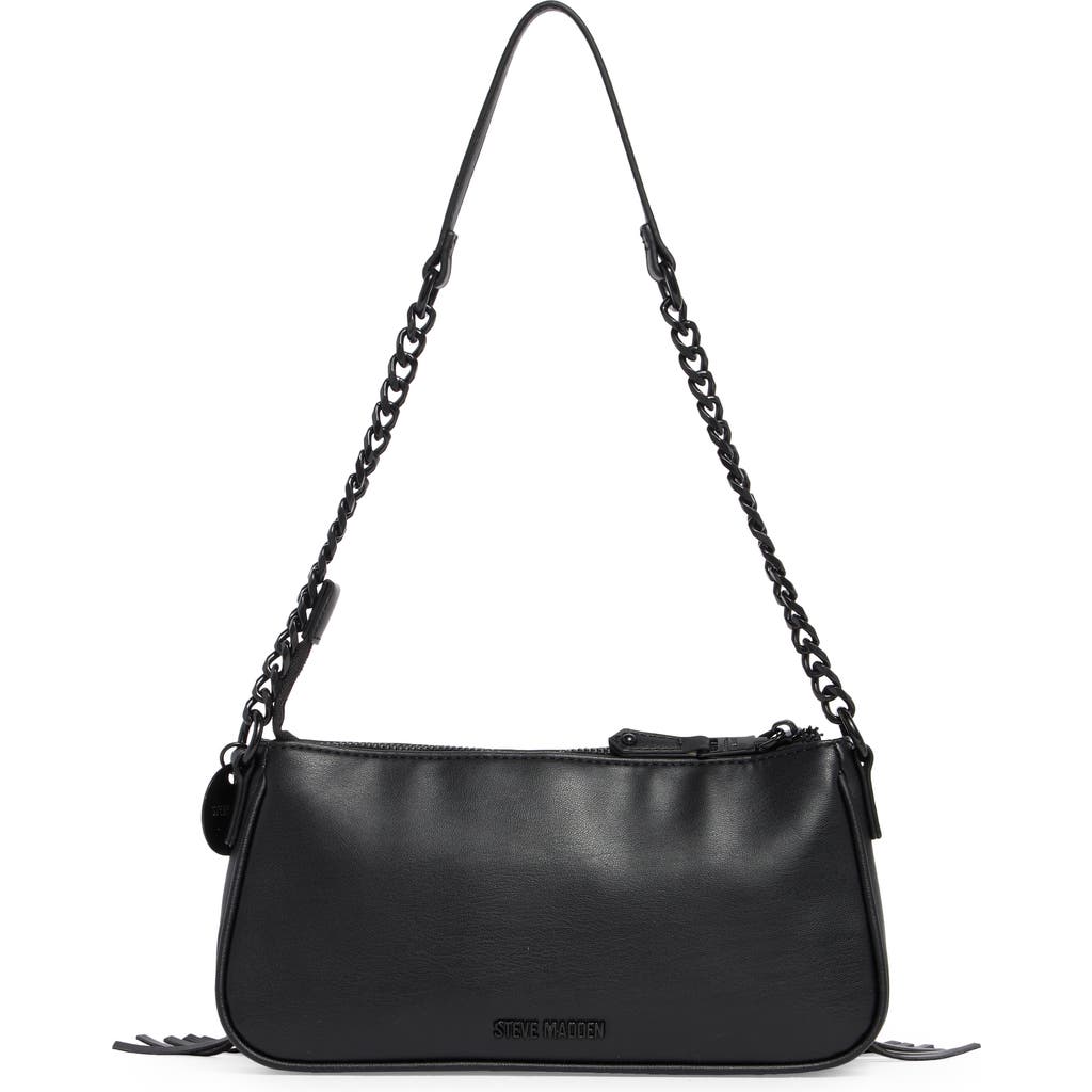 Steve Madden Bcelia Fringe Shoulder Bag In Black