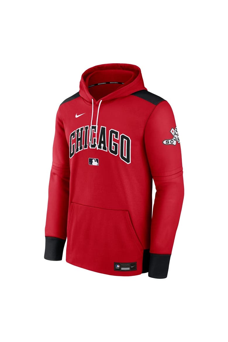 Men's Nike Red/Black Chicago White Sox 2025 City Connect Authentic Collection Performance Pullover Hoodie, Alternate, color, Red