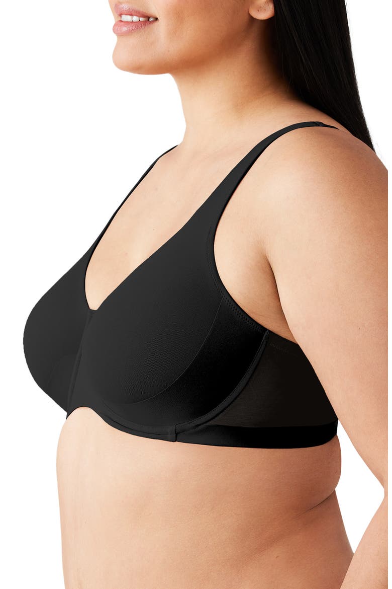 Shape Revelation® Pendulous Underwire Full Coverage Bra, Alternate, color, BLACK