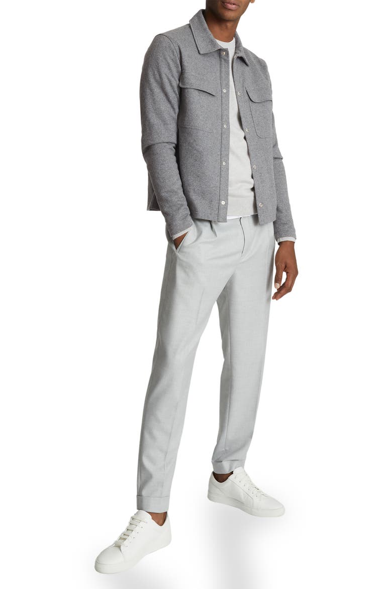 Alfie Regular Fit Shirt Jacket, Alternate, color, GREY
