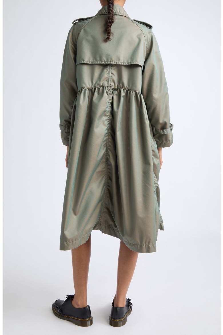 Double Breasted Twill Coat, Alternate, color, KHAKI