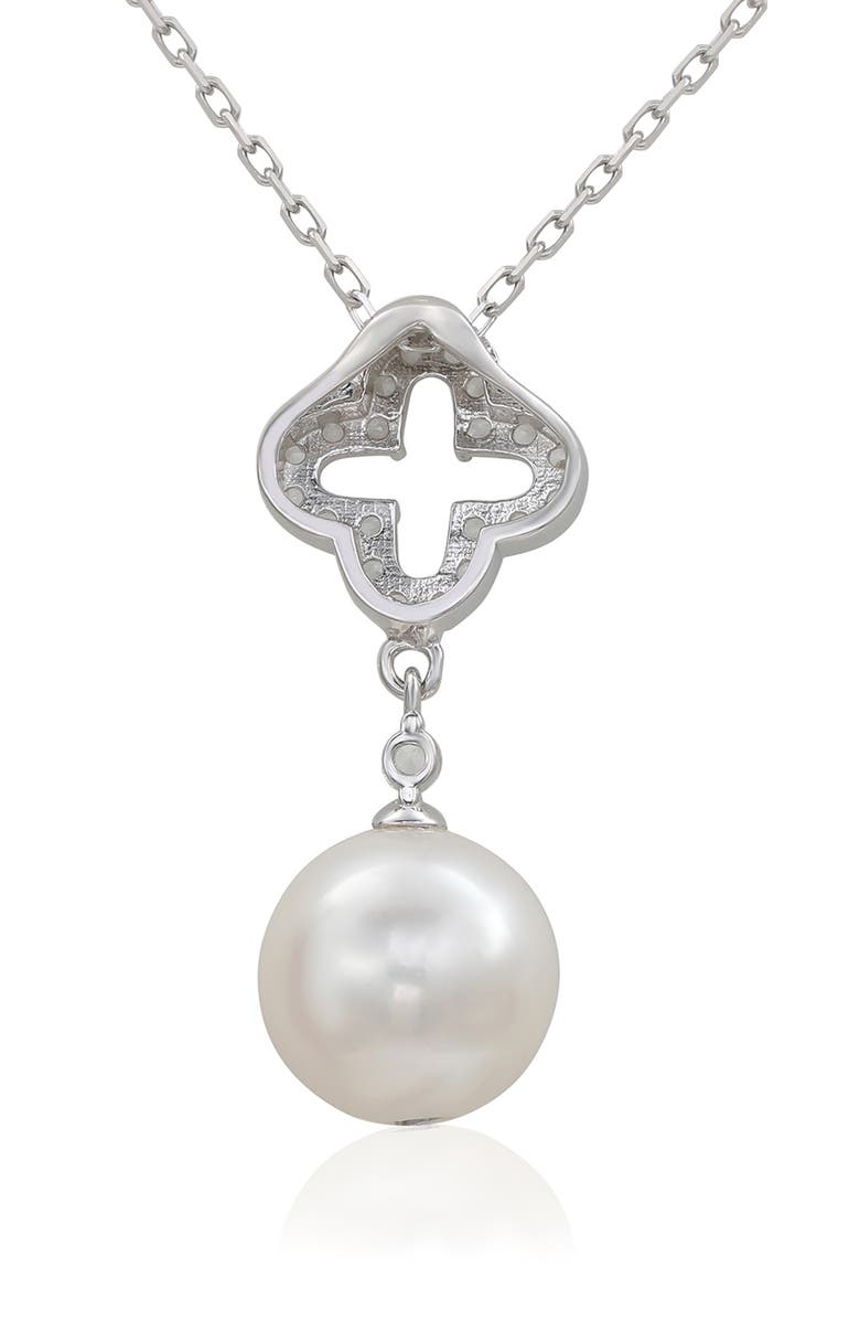 SUZY LEVIAN Sterling Silver Freshwater Pearl Pendant Necklace, Alternate, color, White
