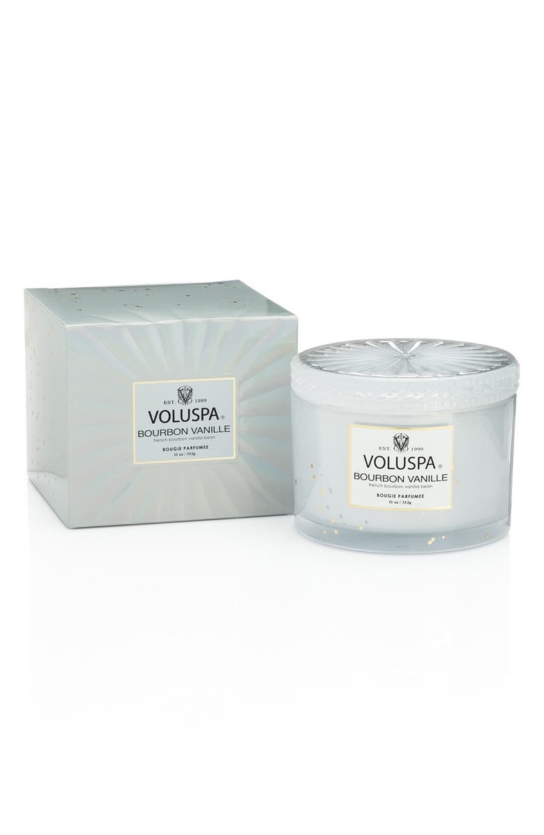 Voluspa 'Maison Blanc - Bourbon Vanille' Boxed Lidded Candle, Main, color,
