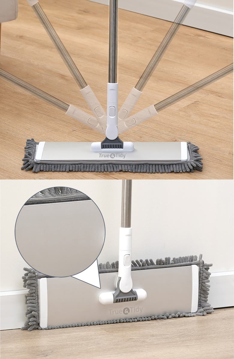 TRUE AND TIDY 4-Pack Chenille Mop Pad, Alternate, color, Gray