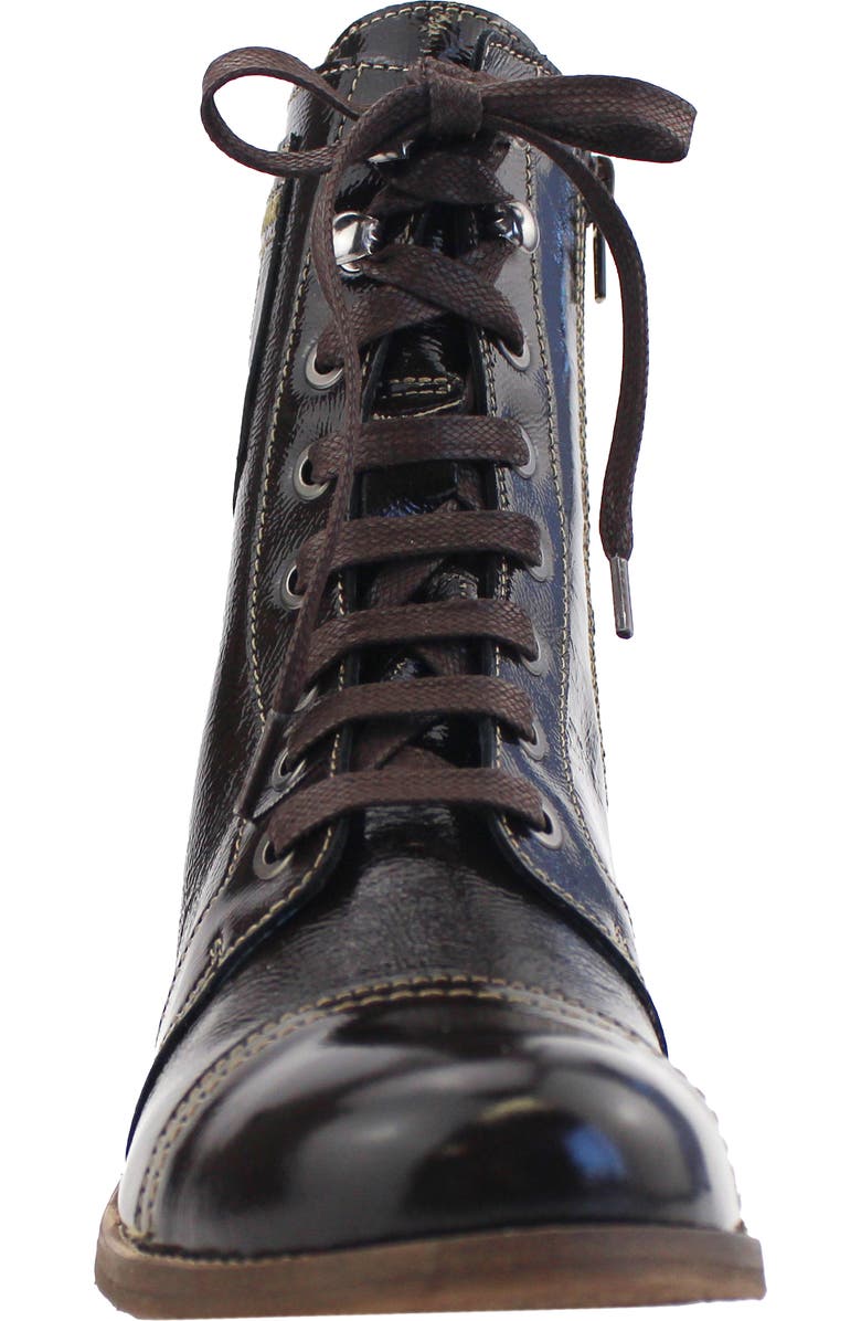 Unity in Diversity Patriot Bootie, Alternate, color, Brown Patent