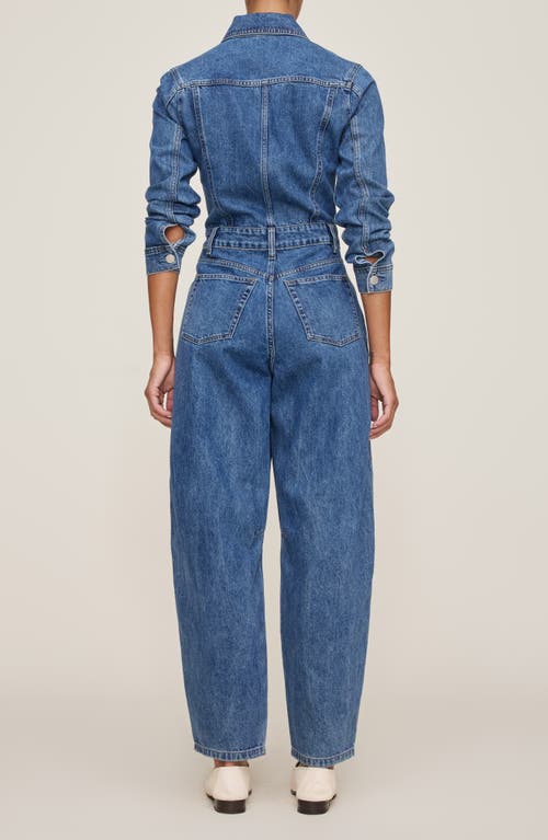 Dl1961 Alissa Long Sleeve Denim Jumpsuit In Blue