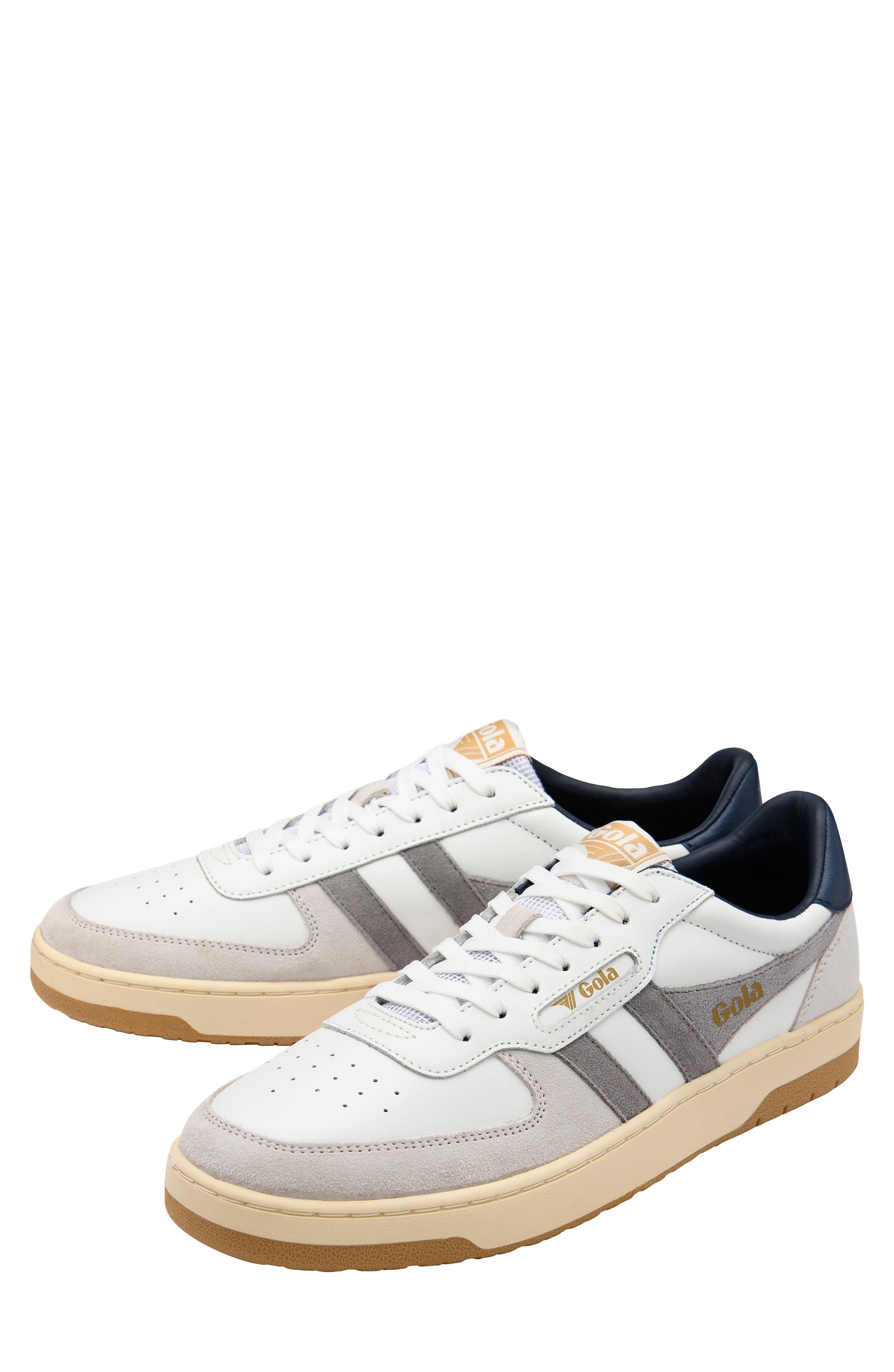 Gola Hawk Sneaker, Alternate, color, White/ Cement/ Navy