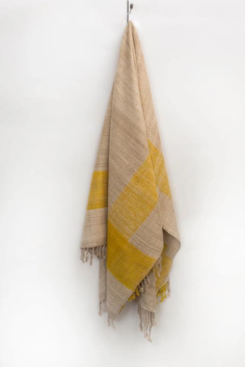 Sustainable Threads Border Handwoven Silk Throw