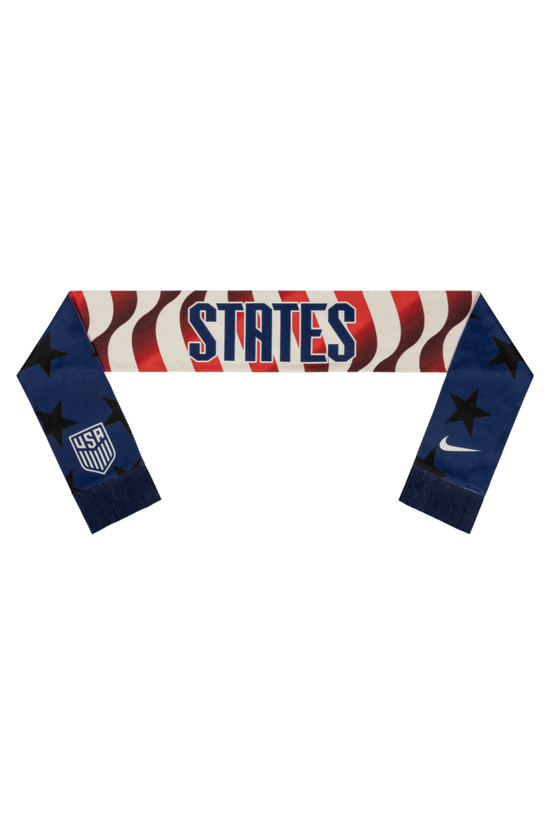 USMNT Local Verbiage 2.0 Scarf, Alternate, color, Navy