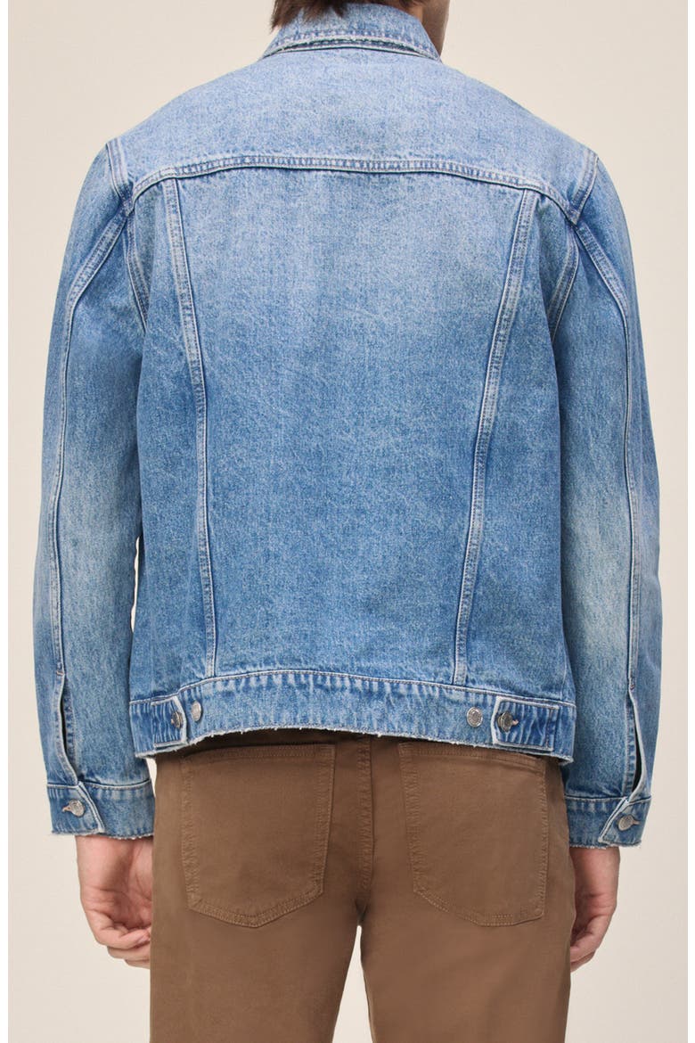 Sea Distressed Denim Trucker Jacket, Alternate, color, FAIRFAX