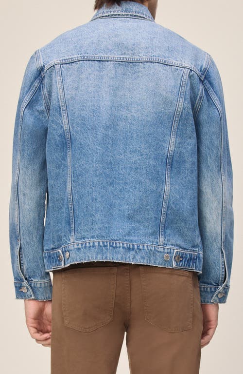 Warp & Weft Warp+weft Sea Distressed Denim Trucker Jacket