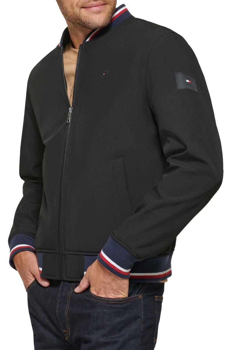 Tommy Hilfiger Soft Shell Varsity Bomber Jacket, Alternate, color,