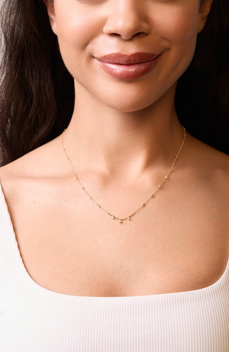 Bony Levy Mykonos Diamond By the Yard Station Necklace, Alternate, color, 