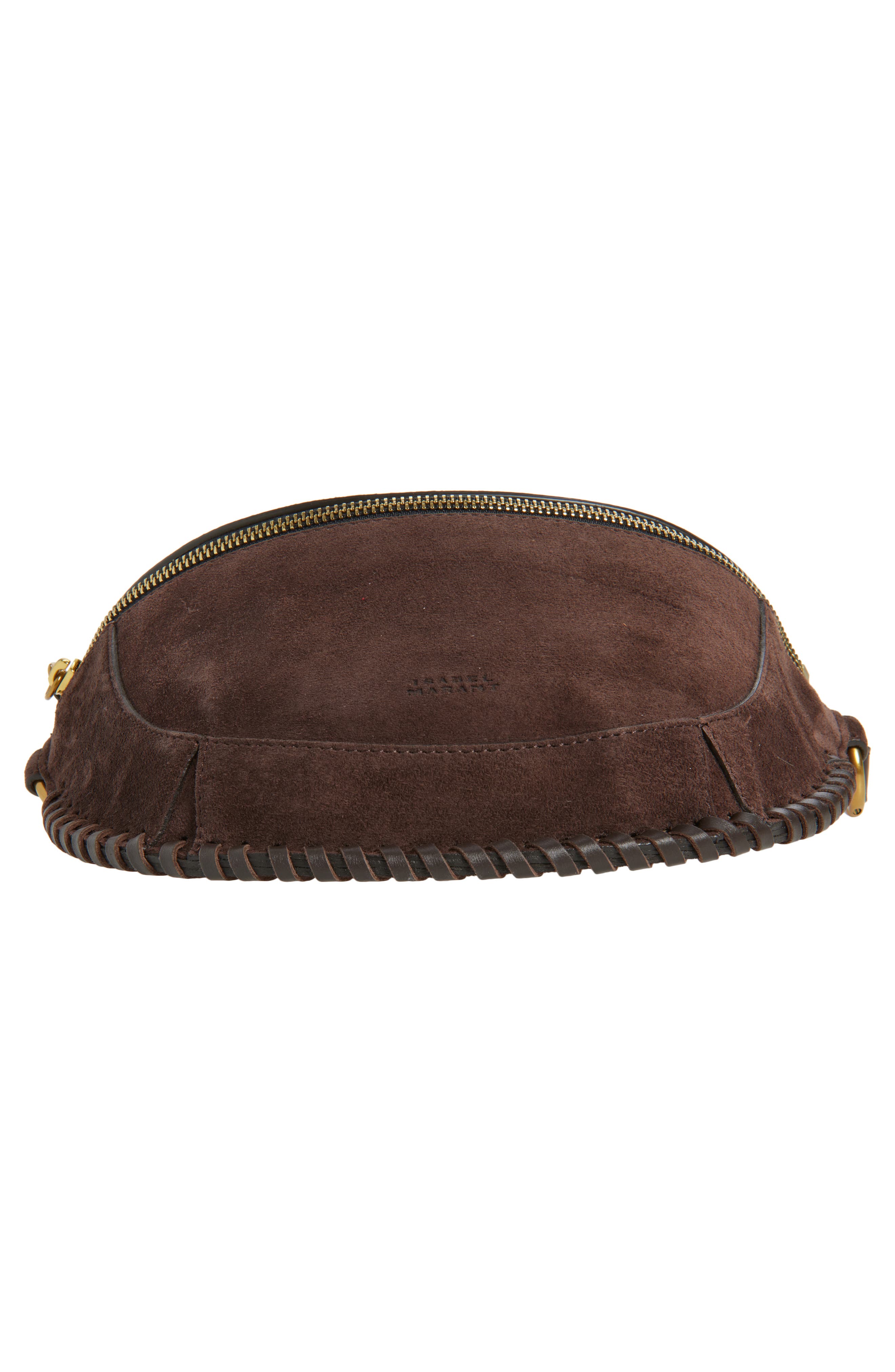 Isabel Marant Skano Suede Crossbody Bag, Alternate, color, Coffee