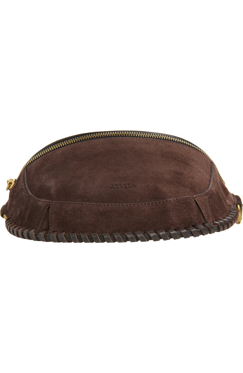 Isabel Marant Skano Suede Crossbody Bag, Alternate, color, Coffee