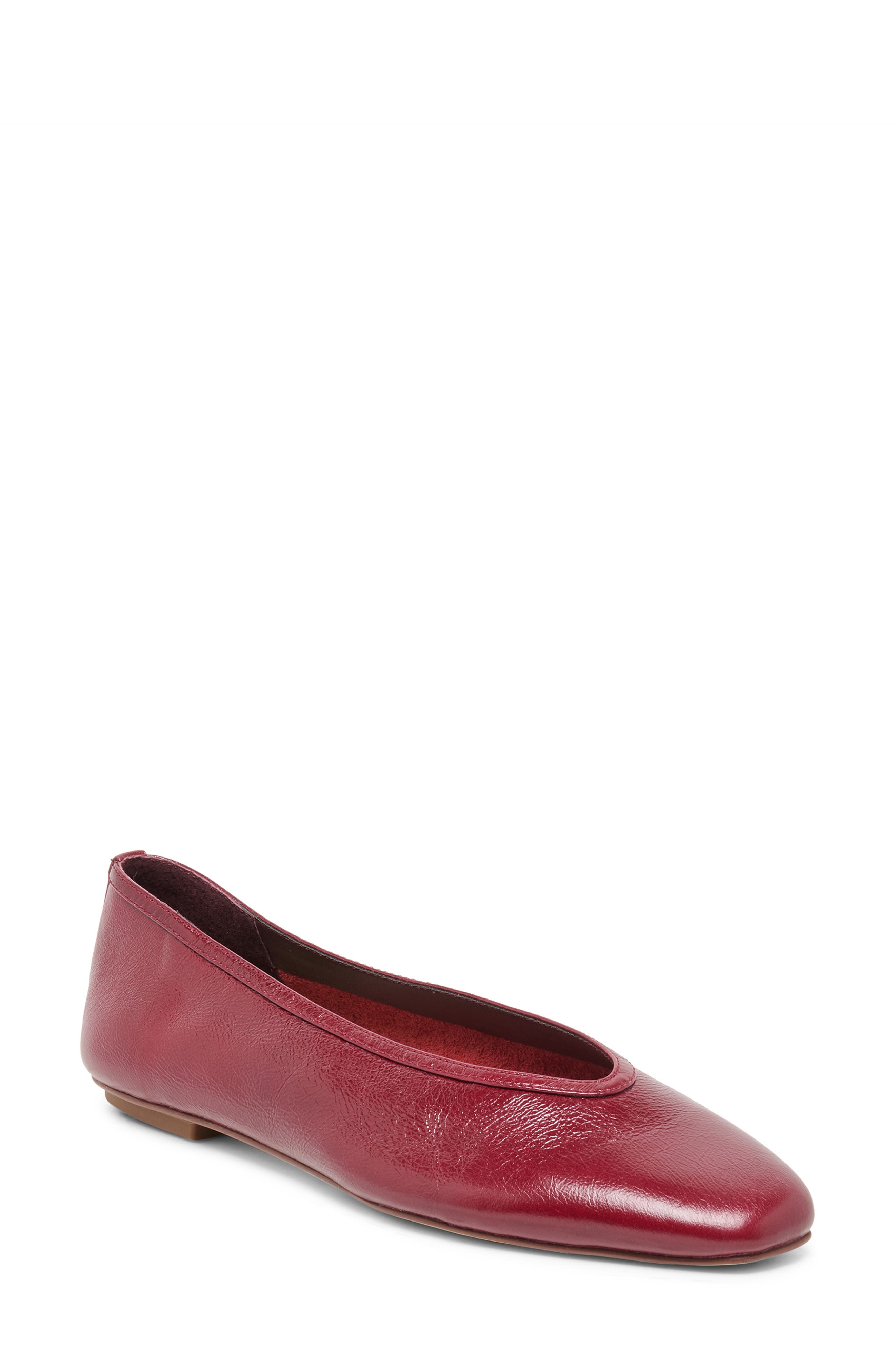 Caret Flat, Main, color, GARNET LEATHER