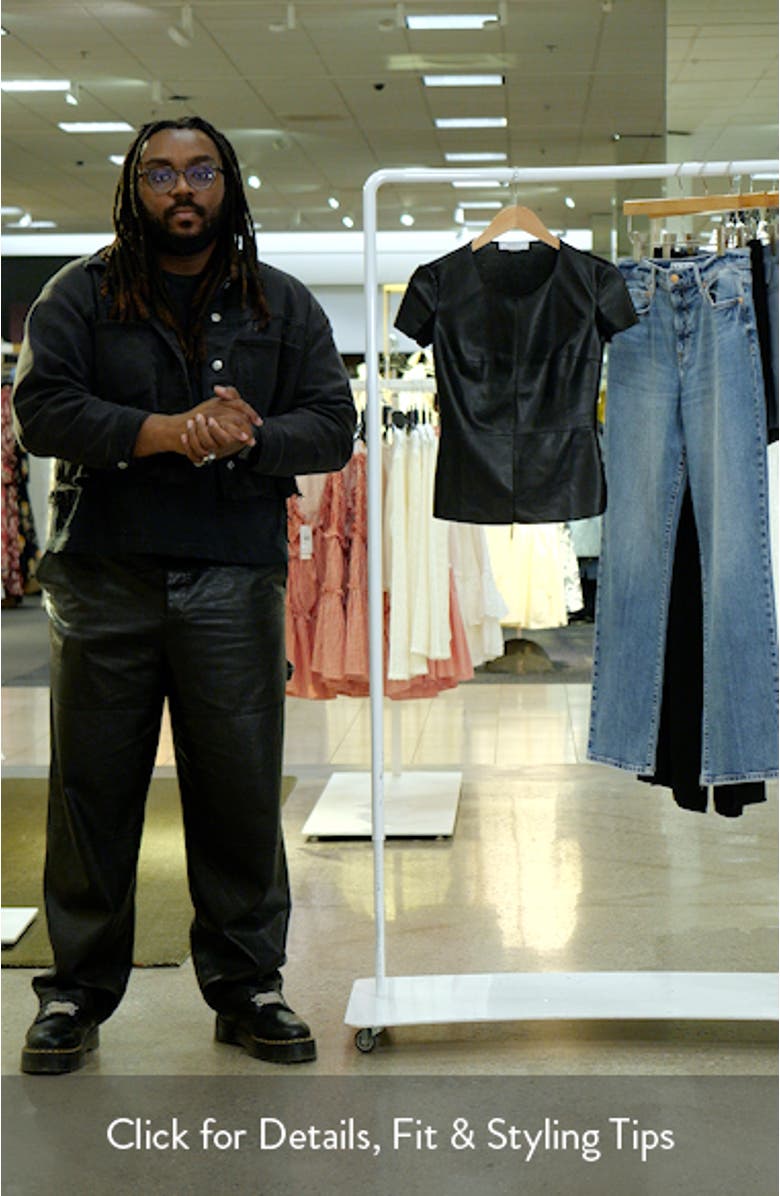 Hardy Faux Leather Front Tee, sales video thumbnail