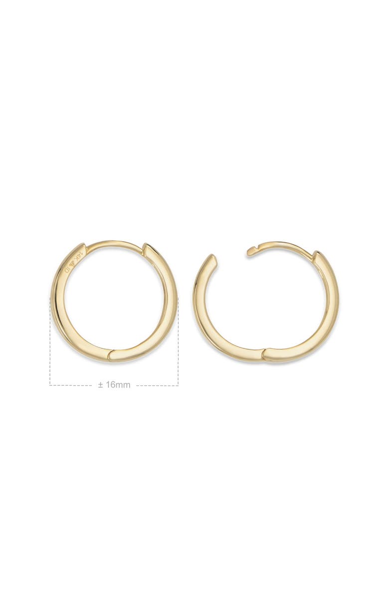 DEVATA 16mm Hoop Earrings in 14K Gold, Alternate, color, Yellow Gold