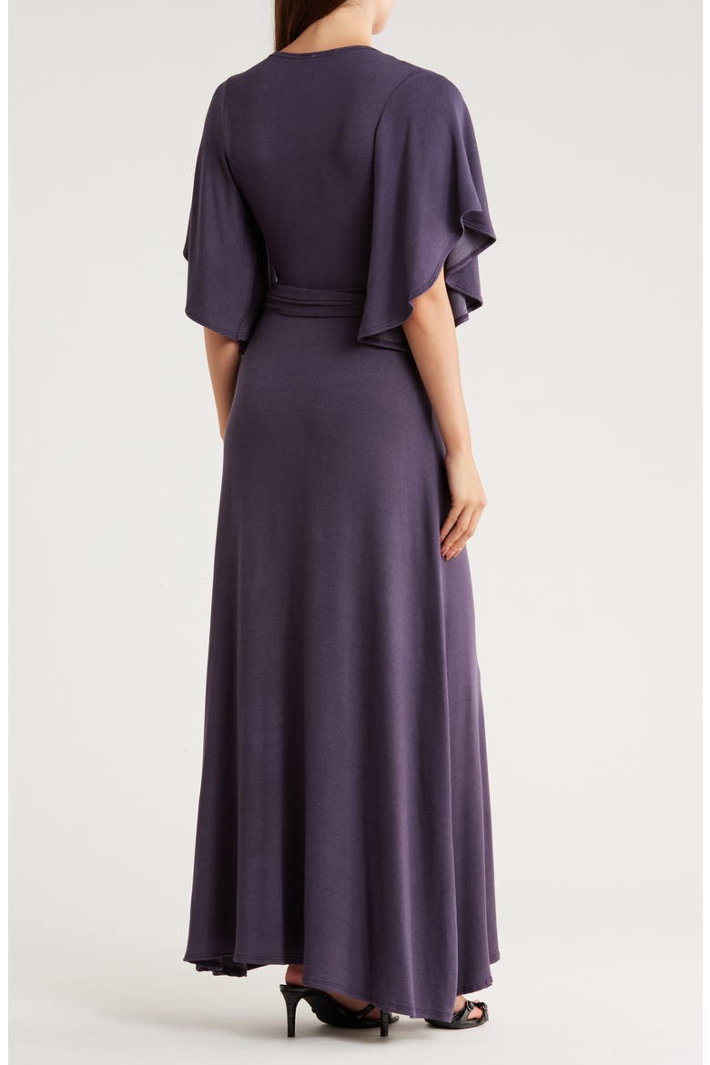 Wrap Maxi Dress, Alternate, color, DEJA BLUE