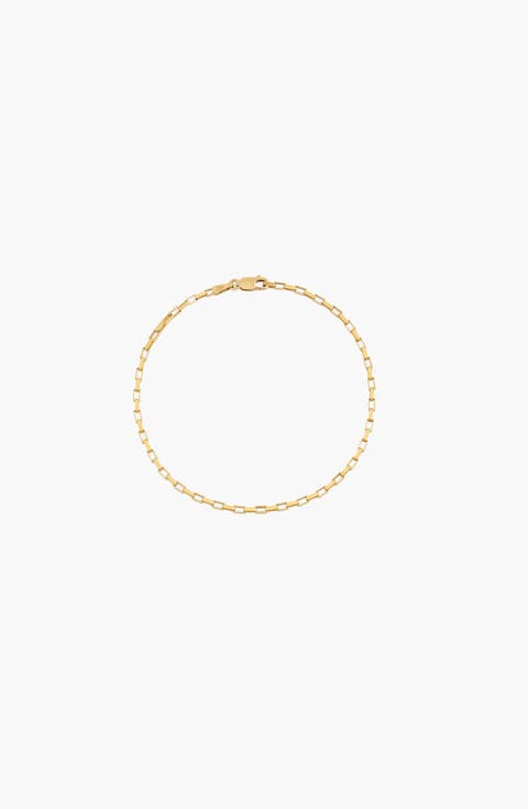 Mini Link Chain Bracelet in Gold