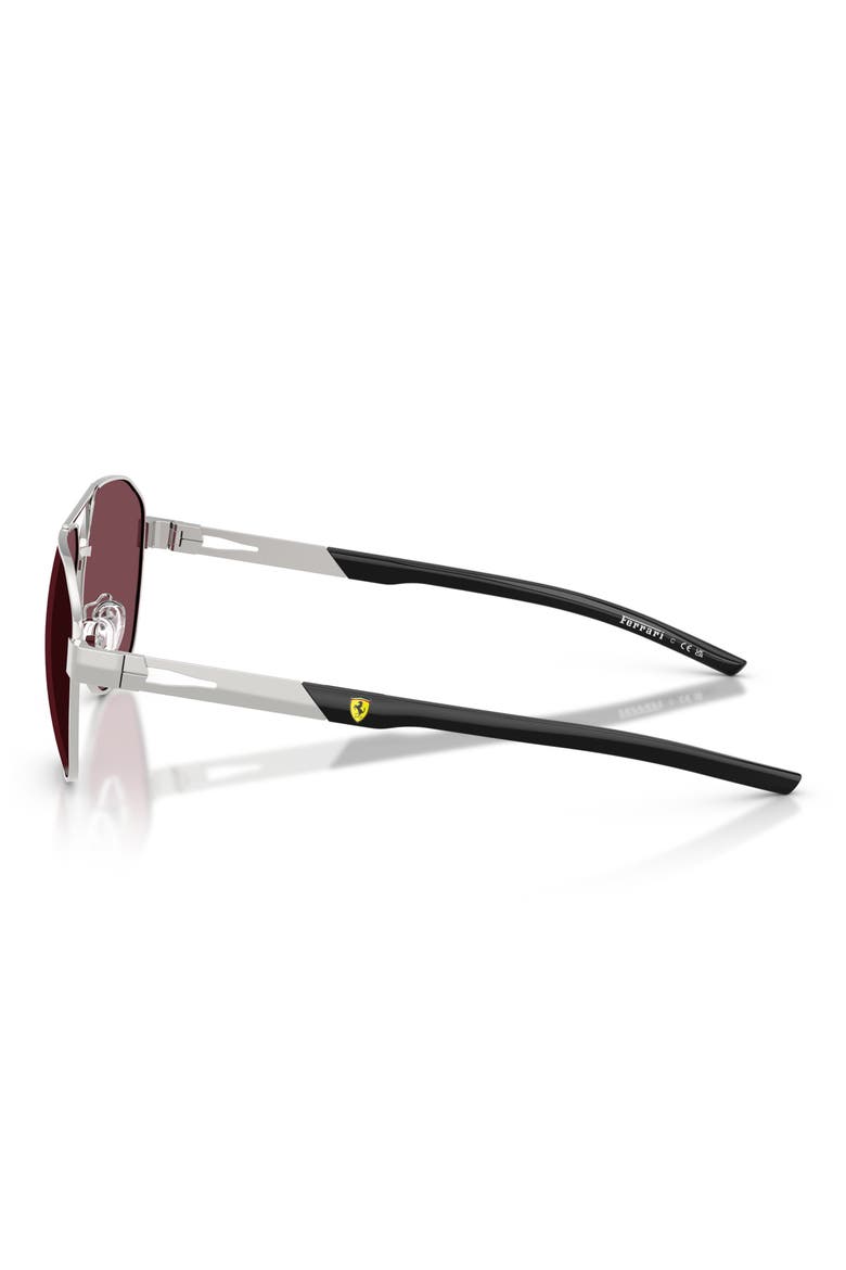 59mm Irregular Sunglasses, Alternate, color, SILVER