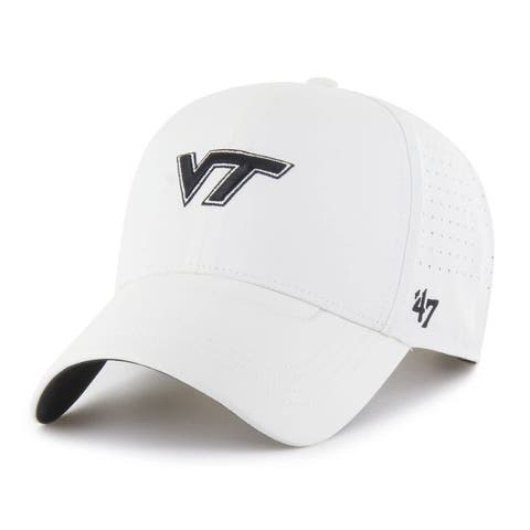 Men's '47 White Virginia Tech Hokies Forward Vent MVP Adjustable Hat